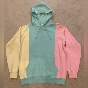 Teddy Fresh hoodie (blue,pink and yellow) SIZE: LARGE